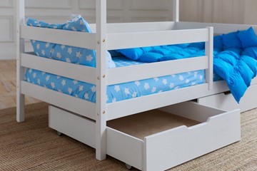 Кровать детская Домик с ящиками, цвет белый в Уфе - предосмотр 3