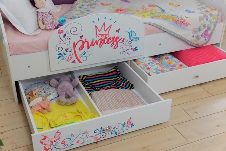 Кровать детская односпальная Эльза с бортиком, Розовый (щиты) в Стерлитамаке - изображение 6