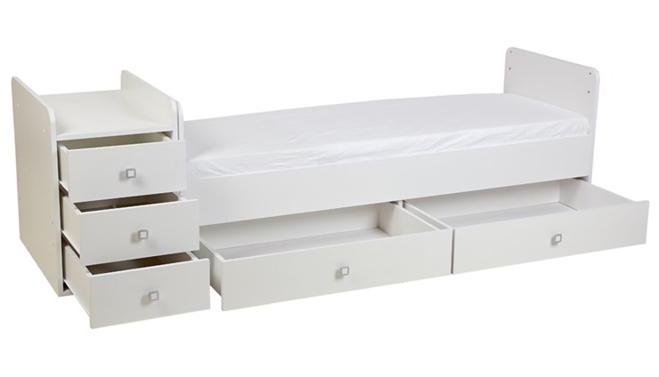 Детская кровать с комодом Фея 1100 Белый в Уфе - изображение 9