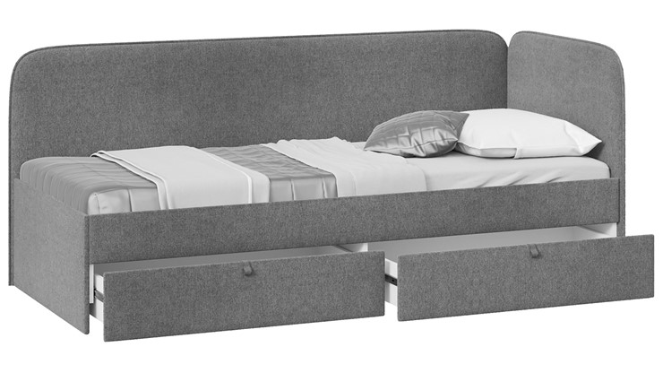 Детская кровать Молли тип 1 (90), Микровелюр Scandi Graphite 22 в Стерлитамаке - изображение 1