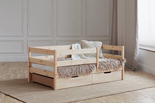 Кровать детская Софа с ящиками, без покраски в Салавате - изображение