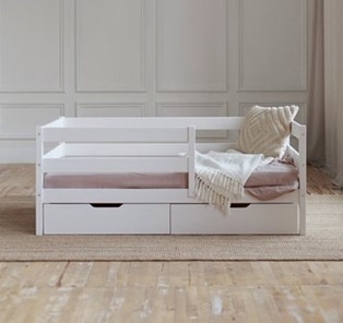 Кровать детская Софа с ящиками, цвет белый в Салавате - предосмотр