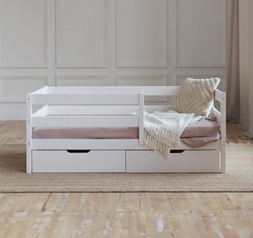 Кровать детская Софа с ящиками, цвет белый в Стерлитамаке - изображение