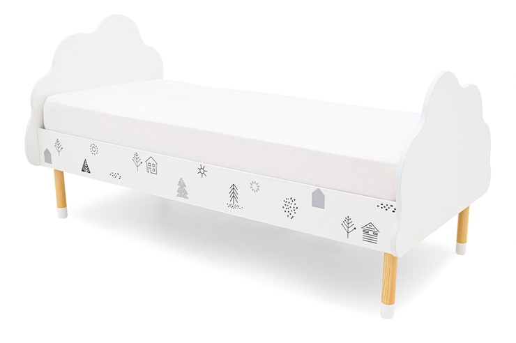 Детская кровать Stumpa Облако "Домики ч/б" в Стерлитамаке - изображение 5
