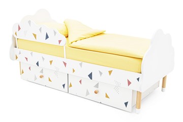 Детская кровать Stumpa Облако "Треугольники желтый, синий, розовый" в Стерлитамаке - предосмотр 3