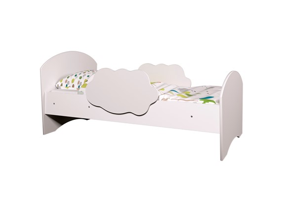 Детская кровать Тучка, корпус Белый, фасад Белый в Стерлитамаке - изображение