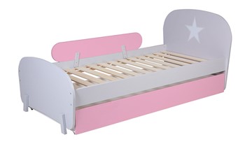 Детская кровать POLINI Kids Mirum 1915 Серый / розовый в Салавате - предосмотр 2