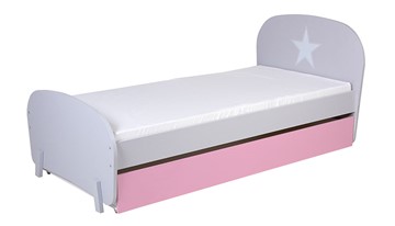 Детская кровать POLINI Kids Mirum 1915 Серый / розовый в Салавате - предосмотр 3