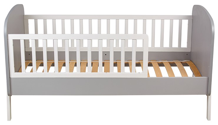Кровать детская POLINI Kids Mirum 2000 Серый-Белый в Стерлитамаке - изображение 1