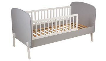 Кровать детская POLINI Kids Mirum 2000 Серый-Белый в Уфе