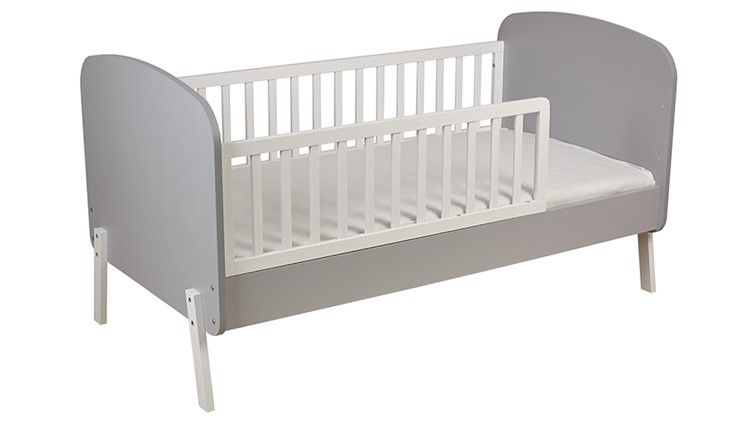 Кровать детская POLINI Kids Mirum 2000 Серый-Белый в Салавате - изображение 6