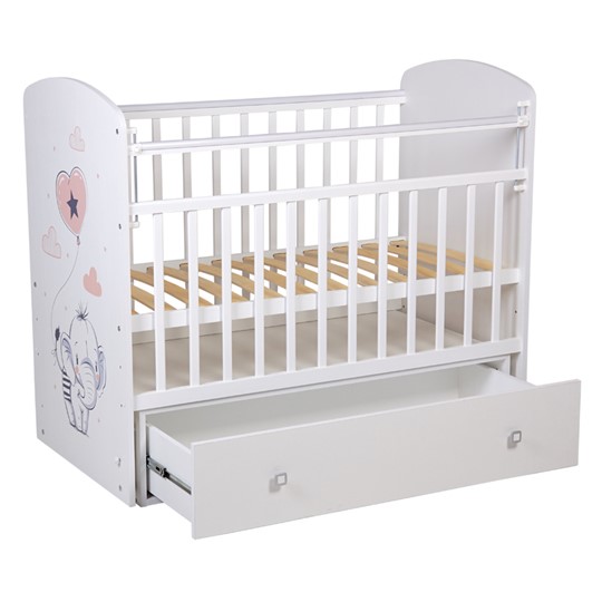 Кровать детская Фея 750 Слоник Белый в Стерлитамаке - изображение 1