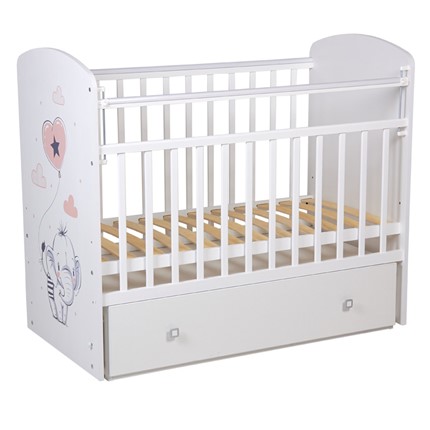 Кровать детская Фея 750 Слоник Белый в Стерлитамаке - изображение