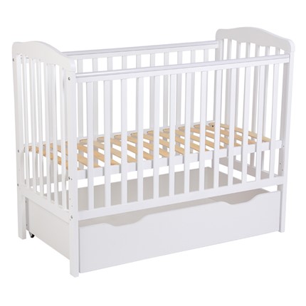 Кроватка для новорожденных POLINI Kids Simple 310-01 Белый в Стерлитамаке - изображение