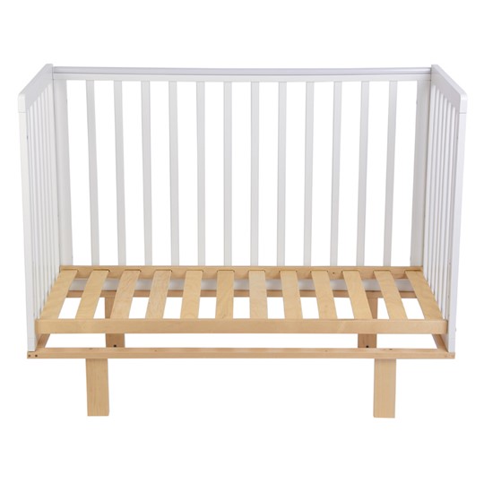 Кровать для новорожденных серия 3400 POLINI Kids Simple 340 Белый / Натуральный в Стерлитамаке - изображение 2