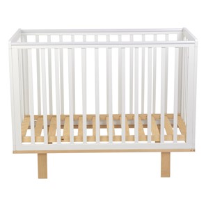 Кровать для новорожденных серия 3400 POLINI Kids Simple 340 Белый / Натуральный в Стерлитамаке - предосмотр 3