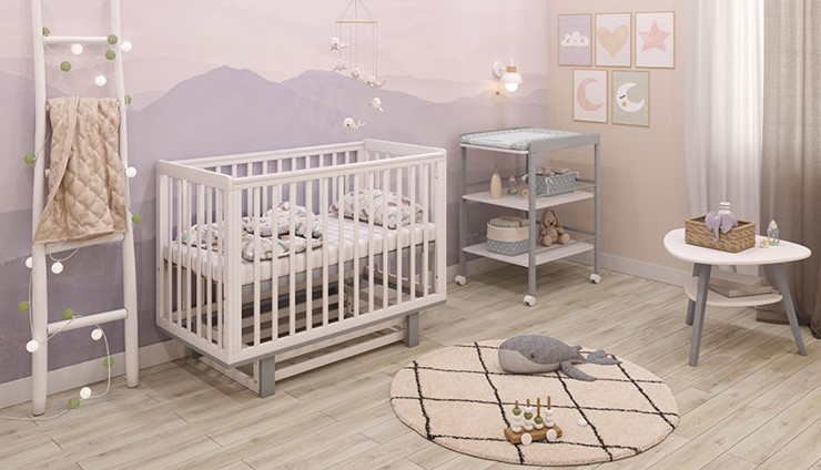 Детская кровать серия 3400 POLINI Kids Simple 340 Белый / Серый в Стерлитамаке - изображение 10