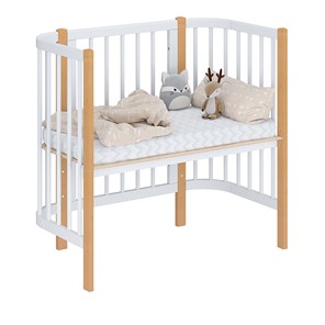 Детская кровать POLINI Kids Simple 105 Белый / Бук в Стерлитамаке - предосмотр 1