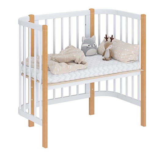 Детская кровать POLINI Kids Simple 105 Белый / Бук в Стерлитамаке - изображение 1