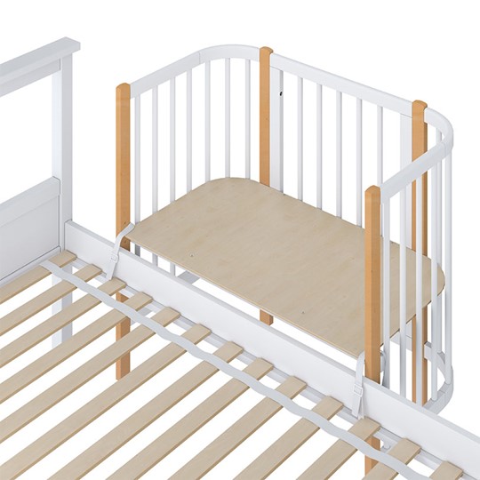 Детская кровать POLINI Kids Simple 105 Белый / Бук в Стерлитамаке - изображение 3
