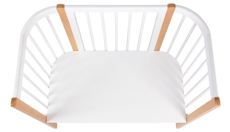 Приставная кровать POLINI Kids Simple 120 Белый / Бук в Уфе - изображение 4