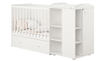 Многофункциональная кровать с комодом POLINI Kids Ameli 800 Белый, серия AMELI в Салавате - предосмотр 1