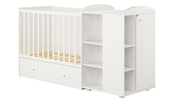 Детская кровать с комодом POLINI Kids Ameli 900 Белый, серия AMELI в Стерлитамаке - предосмотр