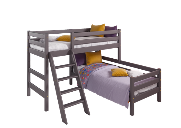 Детская кровать двухъярусная угловая Соня, Вариант 8 Лаванда в Стерлитамаке - изображение