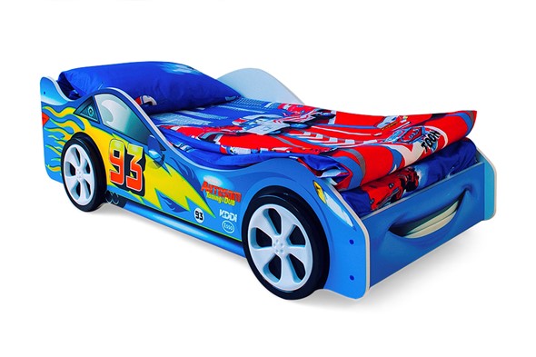 Кровать-машина в детскую Тачка синяя в Стерлитамаке - изображение