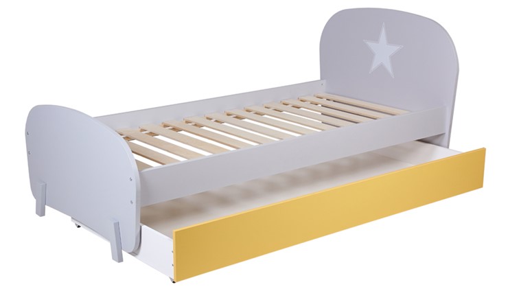 Мебель для детской POLINI Kids Mirum №1 Белый / Серый / Желтый в Стерлитамаке - изображение 6