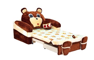Детский диван Медведь с подушкой, ширина 120 см в Стерлитамаке - предосмотр 2