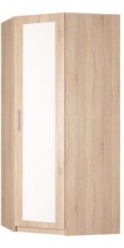 Угловой шкаф распашной Реал (YR-230х1034 (3)-М Вар.1), с зеркалом в Салавате - изображение