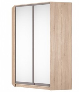 Угловой шкаф-купе Аларти (YA-230х1400(602) (10) Вар. 5; двери D5+D5), с зеркалом в Стерлитамаке - предосмотр