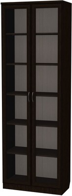Шкаф со стеклянными дверцами 224, цвет Венге в Стерлитамаке - изображение