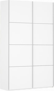 Шкаф двухдверный Прайм (ДСП/ДСП) 1200x570x2300, белый снег в Салавате