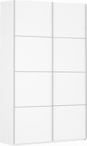 Шкаф 2-створчатый Прайм (ДСП/ДСП) 1400x570x2300, белый снег в Стерлитамаке - предосмотр