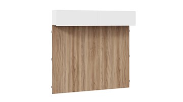 Настенный шкаф с декоративными панелями Порто (366) СМ-393.21.023-24 (Белый жемчуг/Яблоня беллуно/Белый софт) в Стерлитамаке