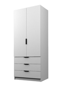Шкаф двухдверный ЭШ2-РС-23-8-3я, Белый 190х80х52 в Стерлитамаке - предосмотр