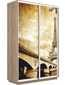 Шкаф 2-створчатый Экспресс 1200x450x2200, Париж/дуб сонома в Стерлитамаке - предосмотр