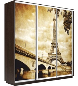 Шкаф 3-створчатый Экспресс 2400х600х2200, Париж/венге в Стерлитамаке