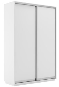 Шкаф 2-х дверный Экспресс (ДСП) 1200х450х2200, белый снег в Стерлитамаке