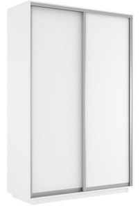 Шкаф 2-дверный Экспресс (ДСП) 1200х600х2200, белый снег в Стерлитамаке