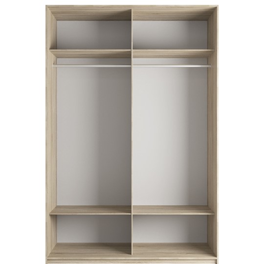 Шкаф 2-створчатый Эста (Стекло черное/Стекло черное) 1600x660x2400, белый снег в Стерлитамаке - изображение 1