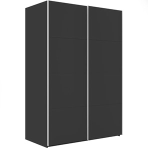 Шкаф 2-дверный Эста (ДСП/ДСП) 1800x660x2200, серый диамант в Уфе