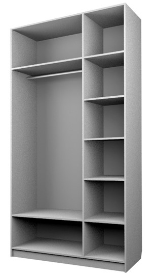 Шкаф трехдверный ЭШ3-РС-23-12 Зс (с зеркалом), Дуб Крафт белый в Стерлитамаке - изображение 1