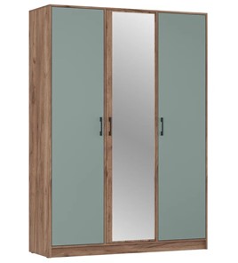 Шкаф 3-х дверный ШР3/1 Соната с зеркалом Дуб Крафт Табачный - Муссон в Стерлитамаке