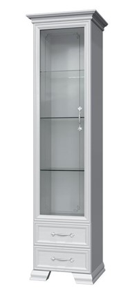 Шкаф-витрина Грация ШР-1, белый, 1 стекло, 420 в Стерлитамаке - изображение