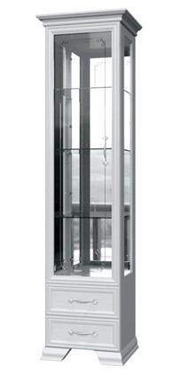 Шкаф-витрина Грация ШР-1, белый, 3 стекла, 420 в Стерлитамаке - изображение