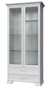 Шкаф-витрина Грация ШР-2, белый, 2 стекла в Уфе