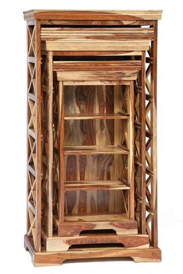 Шкафы для книг Бомбей - 0761A (набор 3 шт.) палисандр, натуральный (natural) арт.10047 в Стерлитамаке - изображение 15